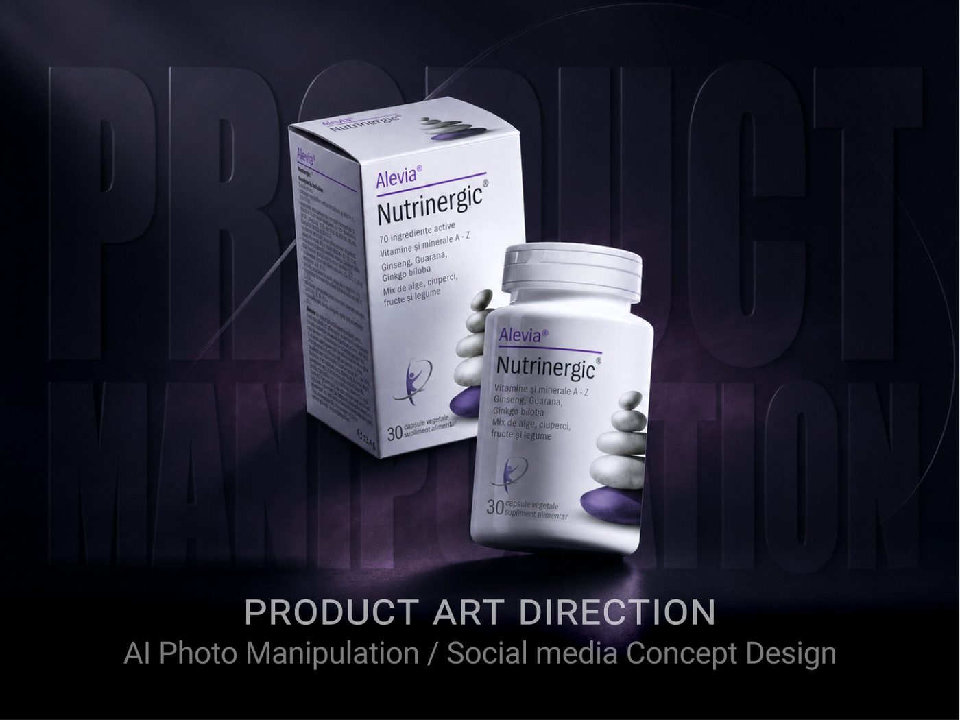 Nutrinergic — Product Manipulation & Social — Product Manipulation · Social Media Design cover