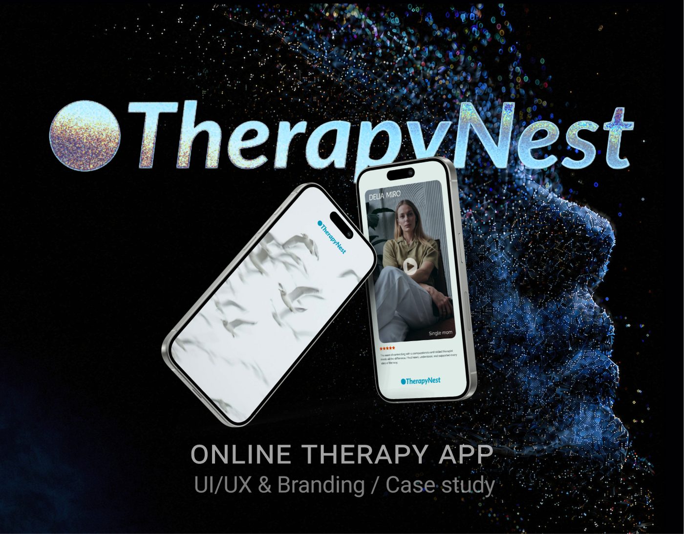 TherapyNest — Online Therapy Platform — Healthcare SaaS · UI/UX · Branding cover