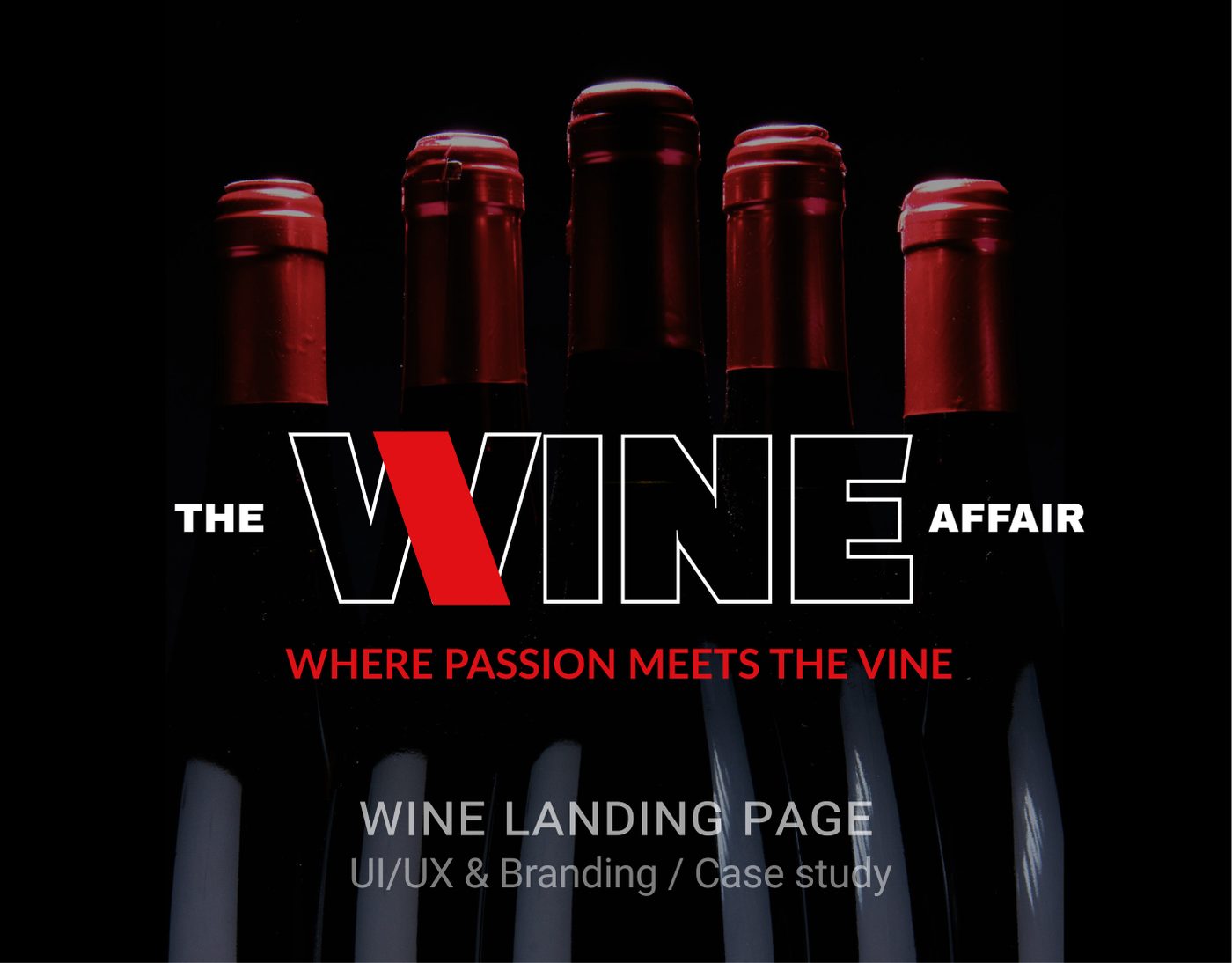 The Wine Affair — Premium Landing Page — Landing Page · UI · Branding cover